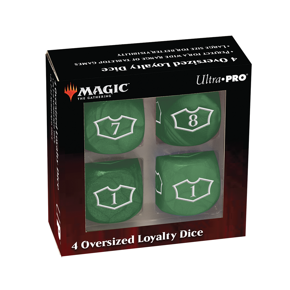Deluxe D6 Loyalty Dice Set (4ct) with 7-12 for Magic: The Deluxe D6 Loyalty Dice Set (4ct) with 7-12 for Magic: The