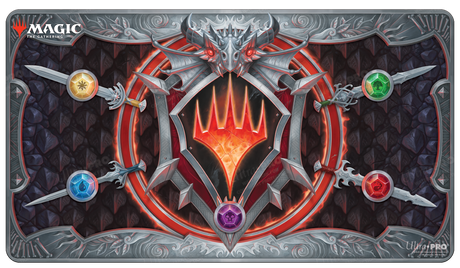 Adventures in the Forgotten Realms Stylized Planeswalker Symbol White Stitched Standard Gaming Playmat for Magic: The Gathering | Ultra PRO International