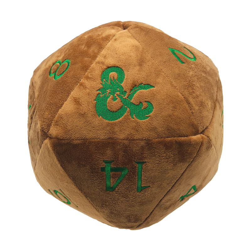 Jumbo Feywild Copper and Green D20 Novelty Dice Plush for Dungeons & Dragons | Ultra PRO International