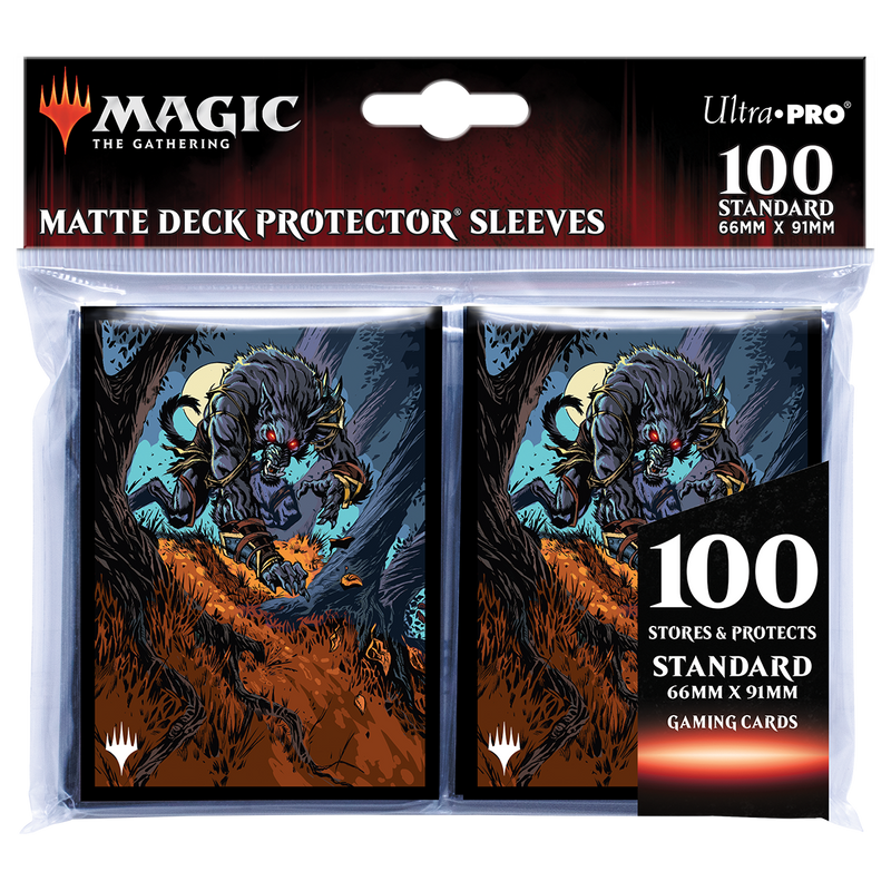 Innistrad: Midnight Hunt Moonrager Standard Deck Protector Sleeves (100ct) for Magic: The Gathering | Ultra PRO International