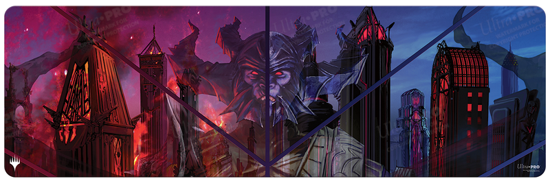 Streets of New Capenna Hostile Takeover 8ft Table Playmat for Magic: The Gathering | Ultra PRO International