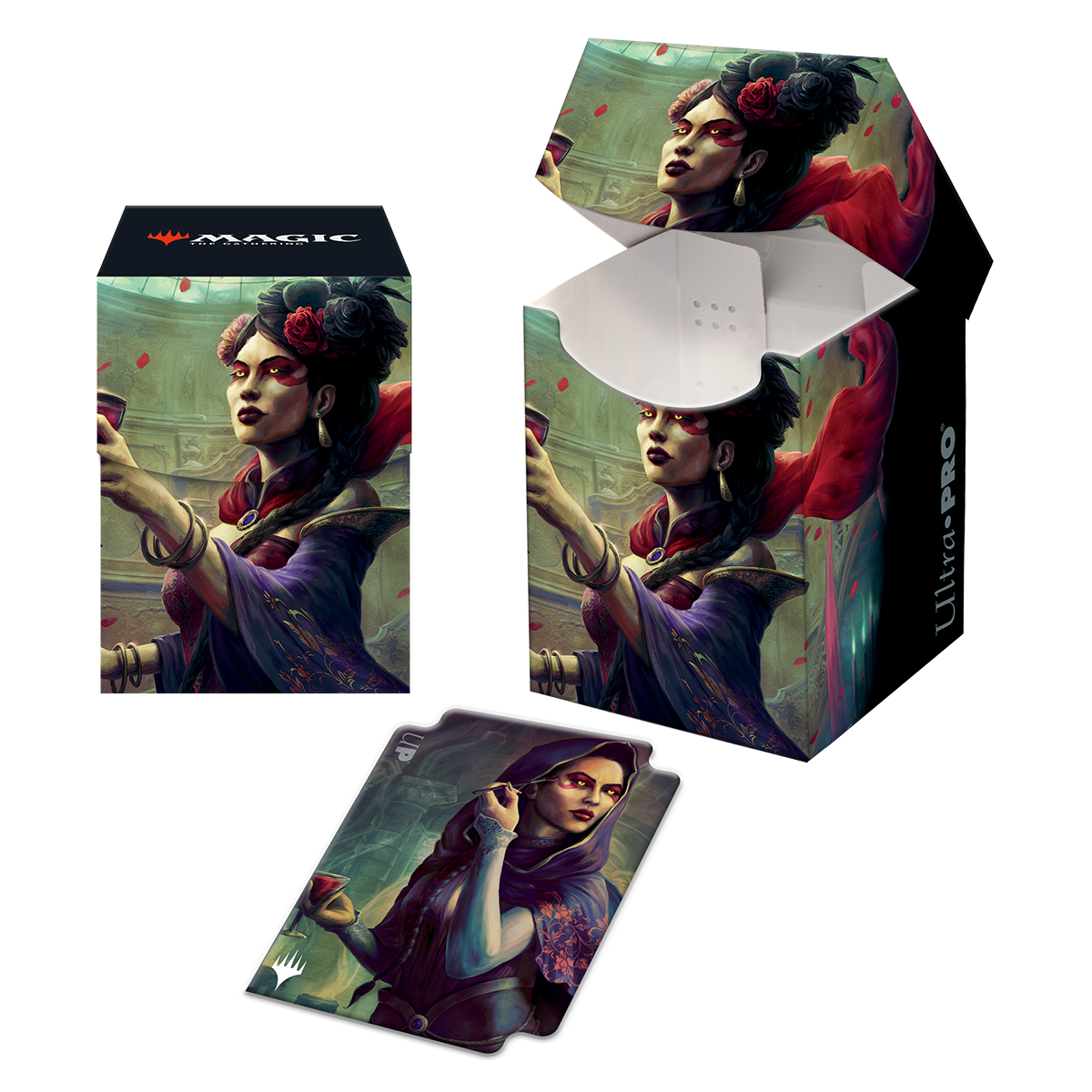 Innistrad: Crimson Vow Henrika, Infernal Seer 100+ Deck Box for