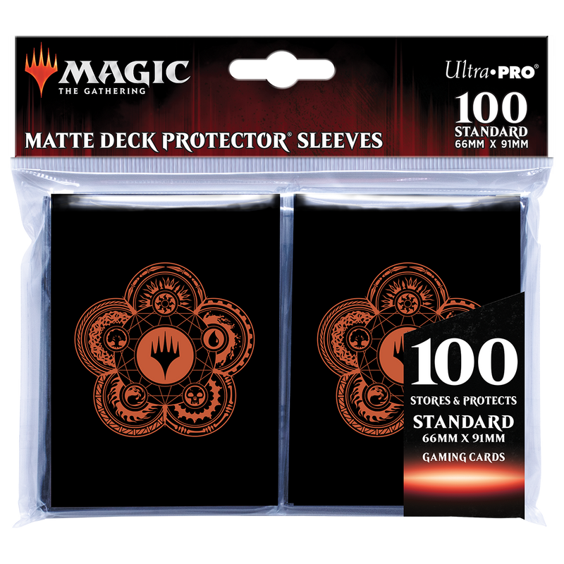 Mana 7 Color Wheel Deck Protector Sleeves (100ct) for Magic: The Gathering