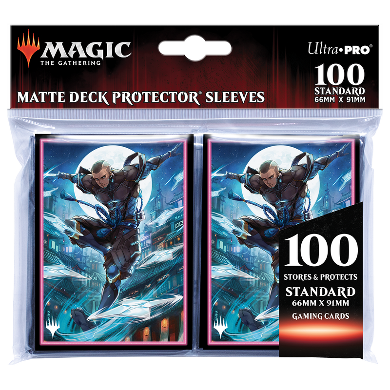 Kamigawa Neon Dynasty Kaito Shizuki Standard Deck Protector Sleeves (100ct) for Magic: The Gathering | Ultra PRO International