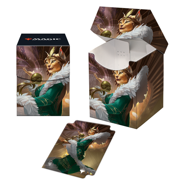Streets of New Capenna Kitt Kanto, Mayhem Diva Commander 100+ Deck Box for Magic: The Gathering