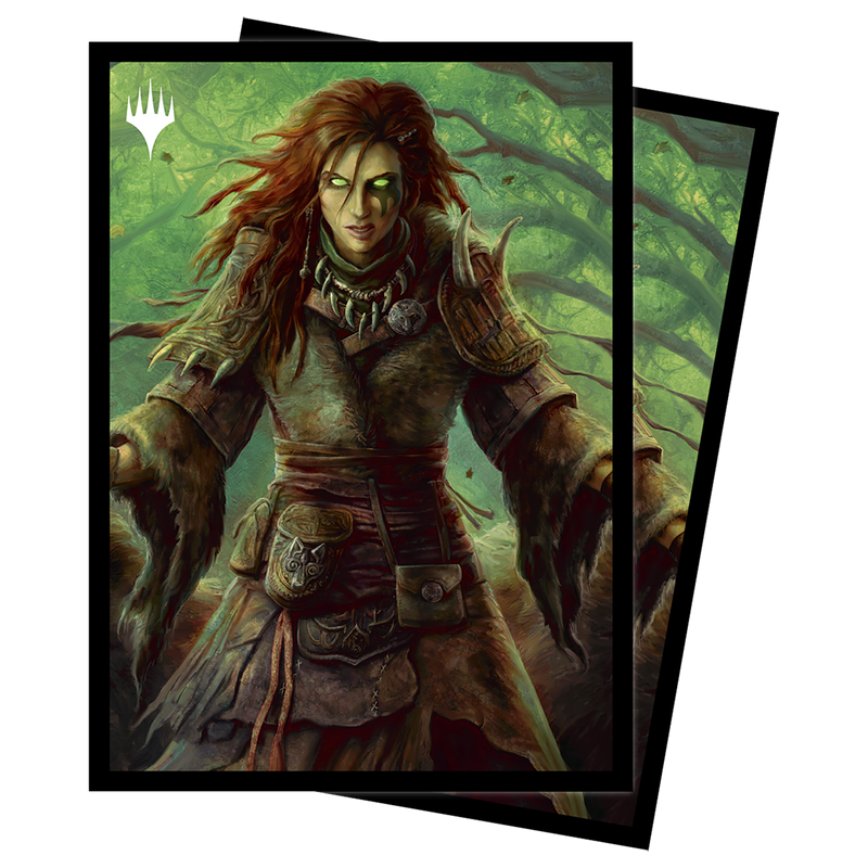 Commander Legends: Battle for Baldur's Gate Faldorn, Dread Wolf Herald Standard Deck Protector Sleeves (100ct) for Magic: The Gathering | Ultra PRO International