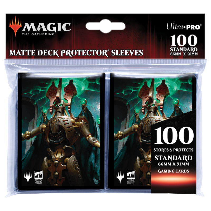Warhammer 40K Commander Szarekh, the Silent King Standard Deck Protector Sleeves (100ct) for Magic: The Gathering | Ultra PRO International