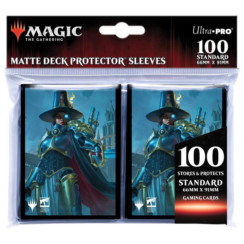 Warhammer 40K Commander Inquisitor Greyfax Standard Deck Protector Sleeves (100ct) for Magic: The Gathering | Ultra PRO International