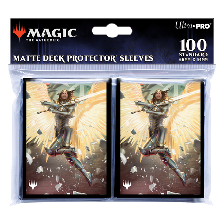 March of the Machine Archangel Elspeth Standard Deck Protector Sleeves (100ct) for Magic: The Gathering | Ultra PRO International