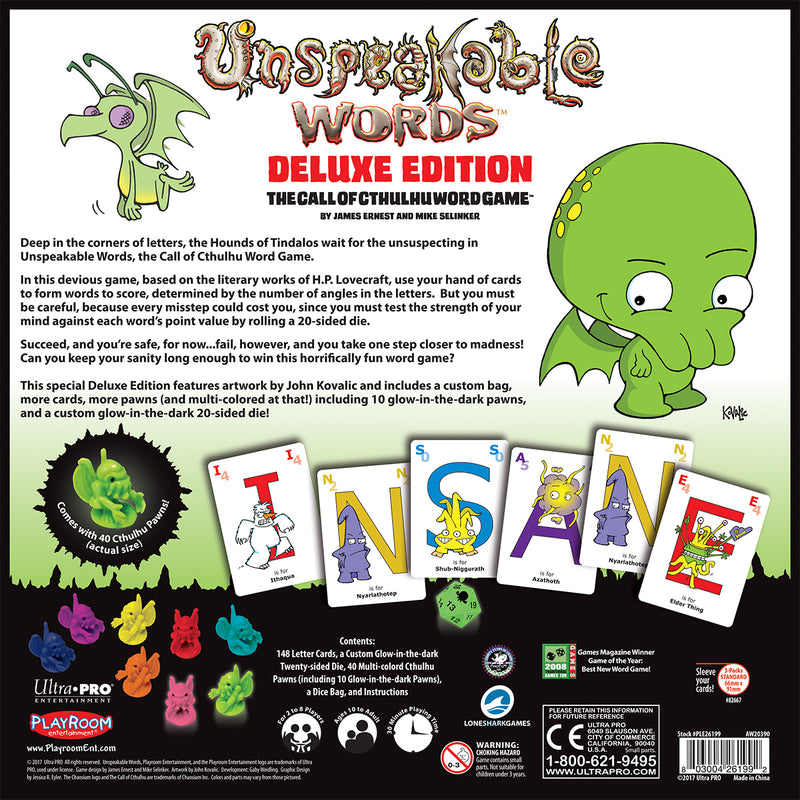 Unspeakable Words Deluxe Edition | Ultra PRO Entertainment