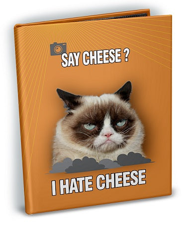 Grumpy Cat Say Cheese Mini Photo Album for 4" x 6" Prints with Sticker Sheets | Ultra PRO International