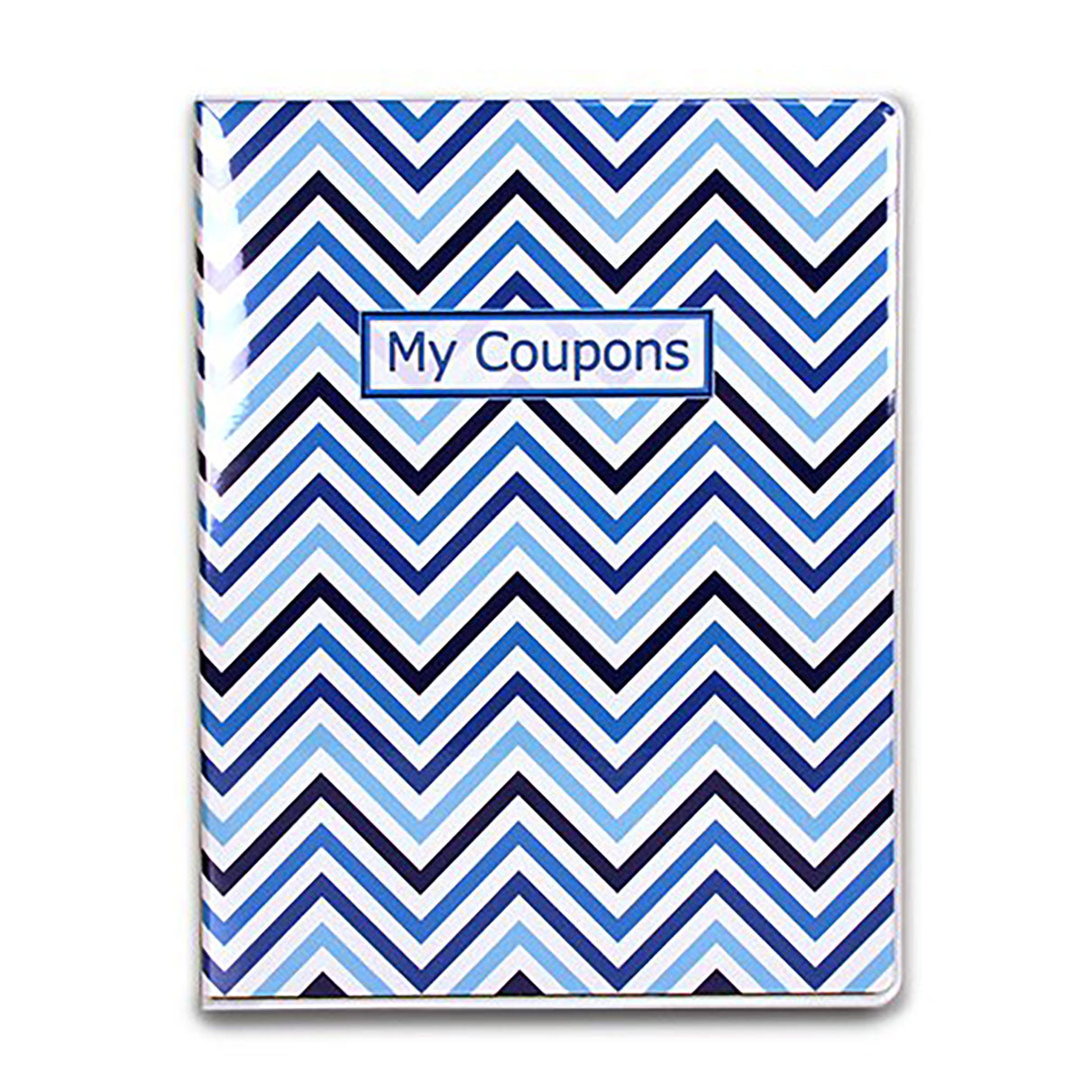 9-Pocket Chevron Blue Coupon Organizer Portfolio | Ultra PRO International