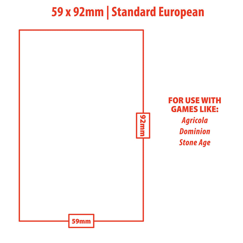 Standard European Board Game Sleeves (50ct) for 59mm x 92mm Cards | Ultra PRO International