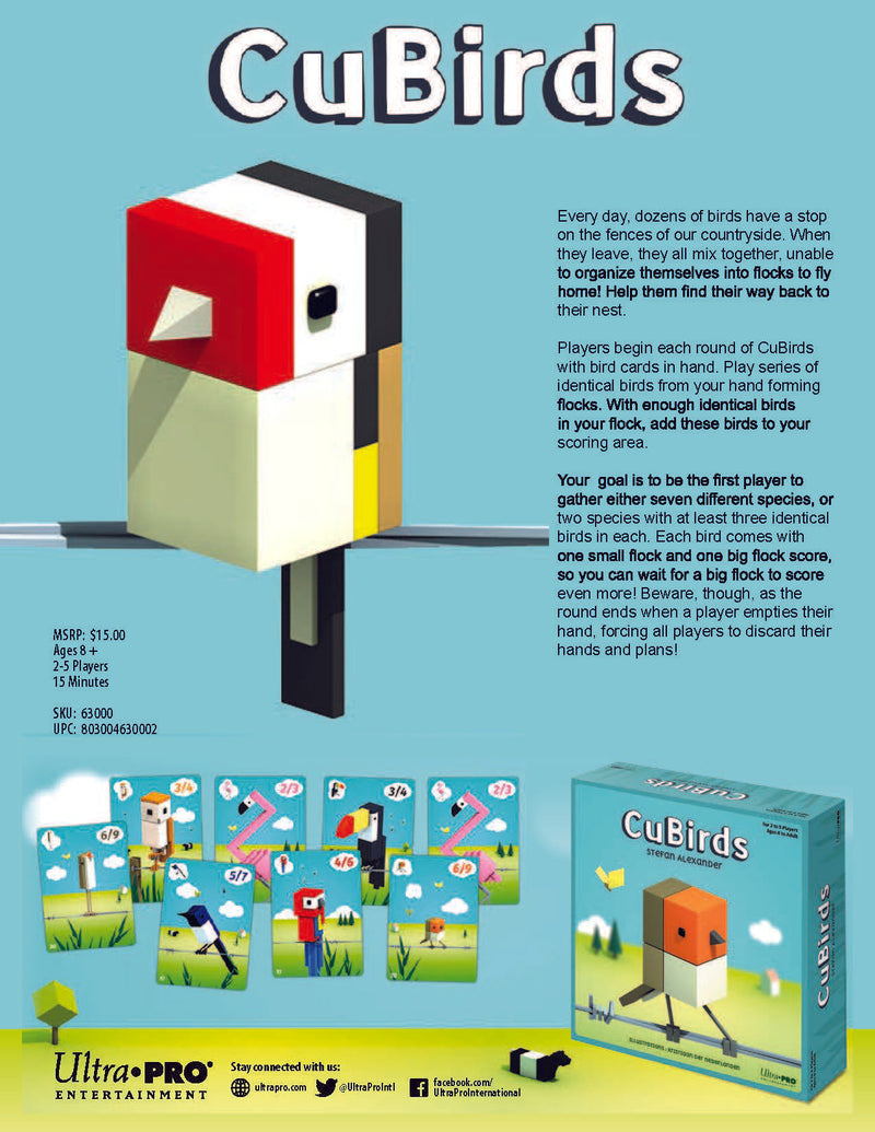 CuBirds: Trick-taking Card Game for Ages 8 and Up | Ultra PRO Entertainment