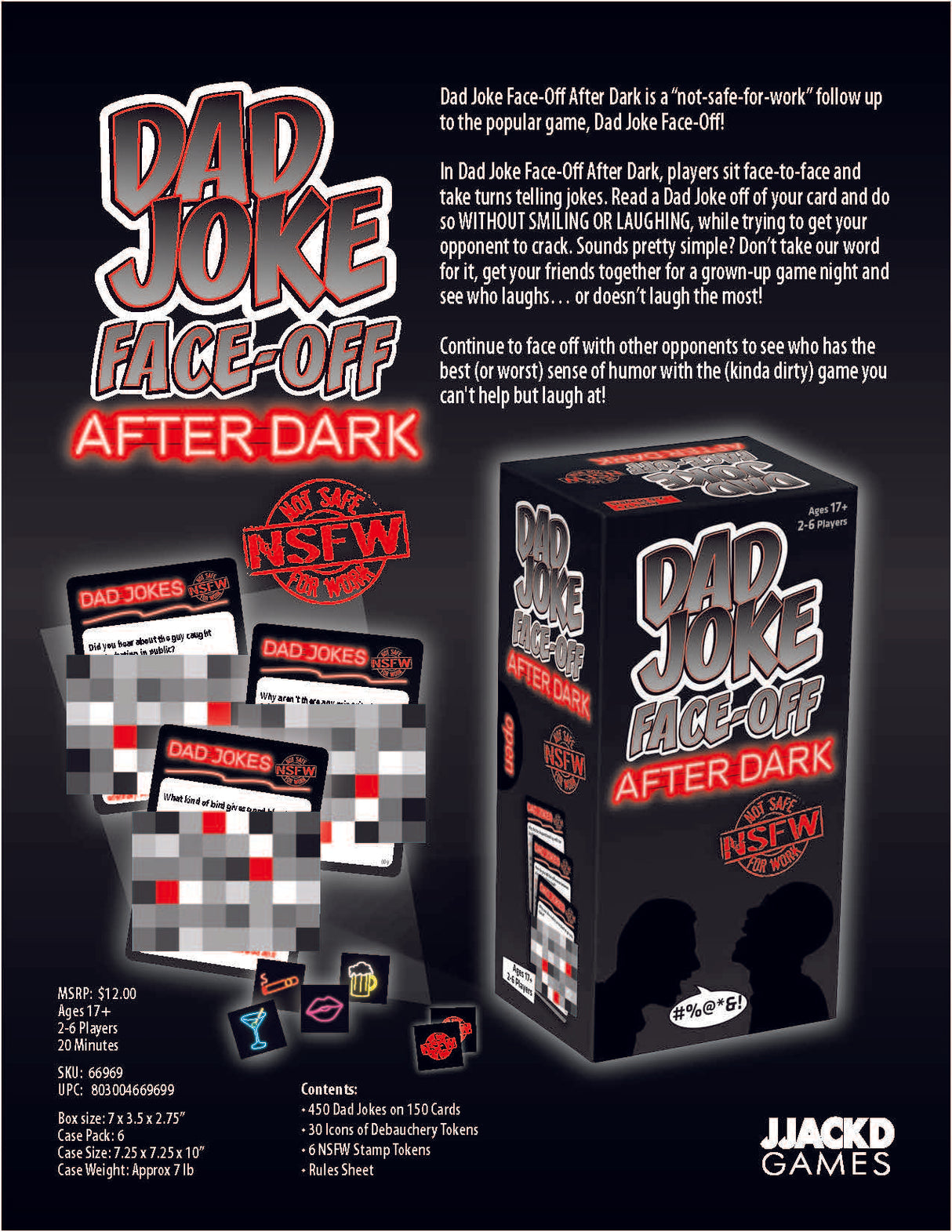 Dad Joke Face-Off: After Dark NSFW Edition Party Game | Ultra PRO Entertainment