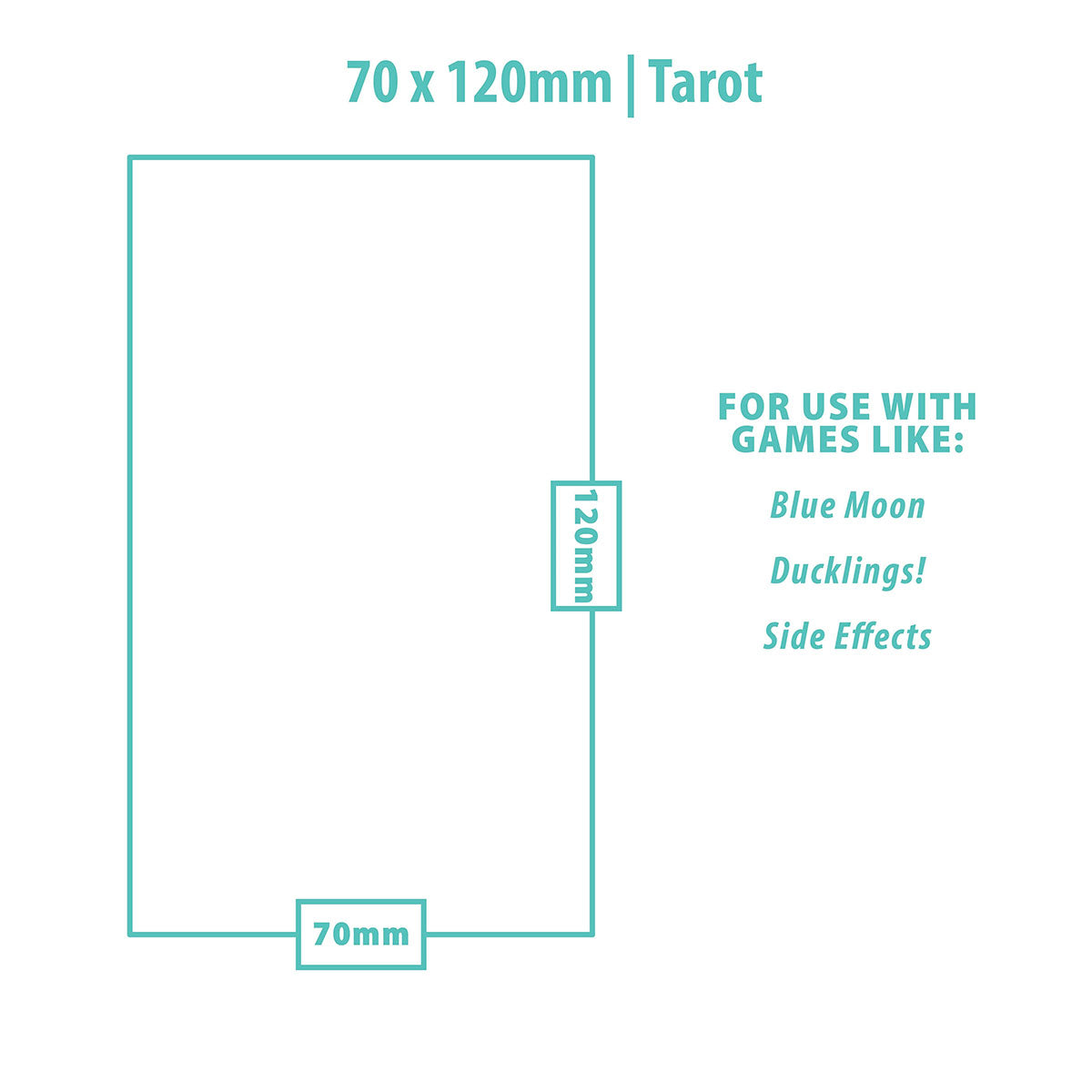 Tarot Sized Lite Board Game Sleeves (100ct) for 70mm x 120mm Cards | Ultra PRO International