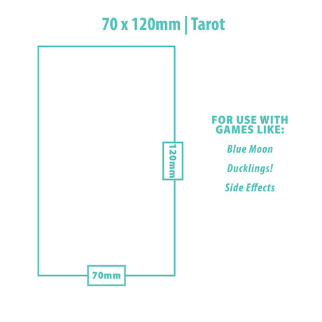 Tarot Sized Lite Board Game Sleeves (100ct) for 70mm x 120mm Cards | Ultra PRO International