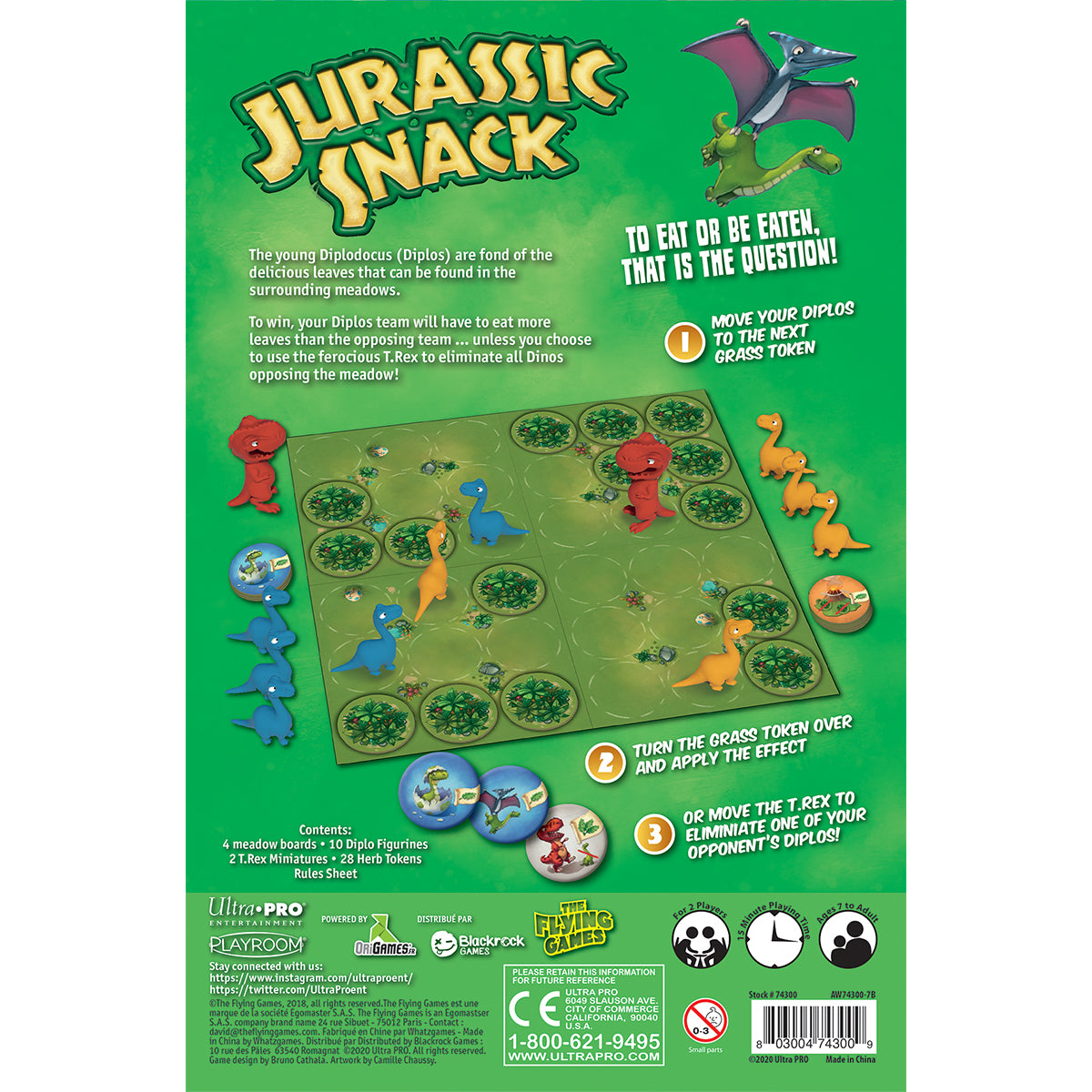 Jurassic Snack: A family strategy game for ages 7 and up | Ultra PRO Entertainment