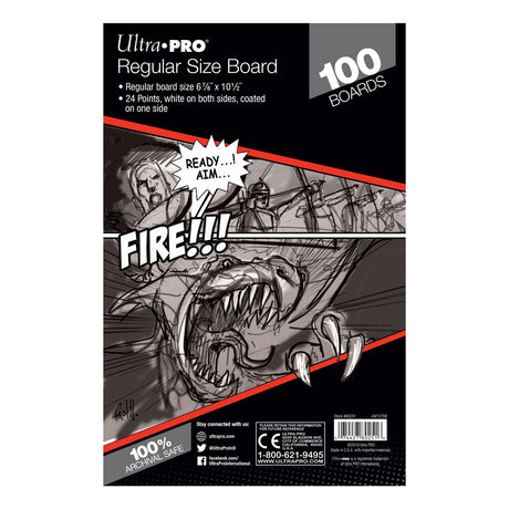 Regular Size Comic Boards (100ct) | Ultra PRO International