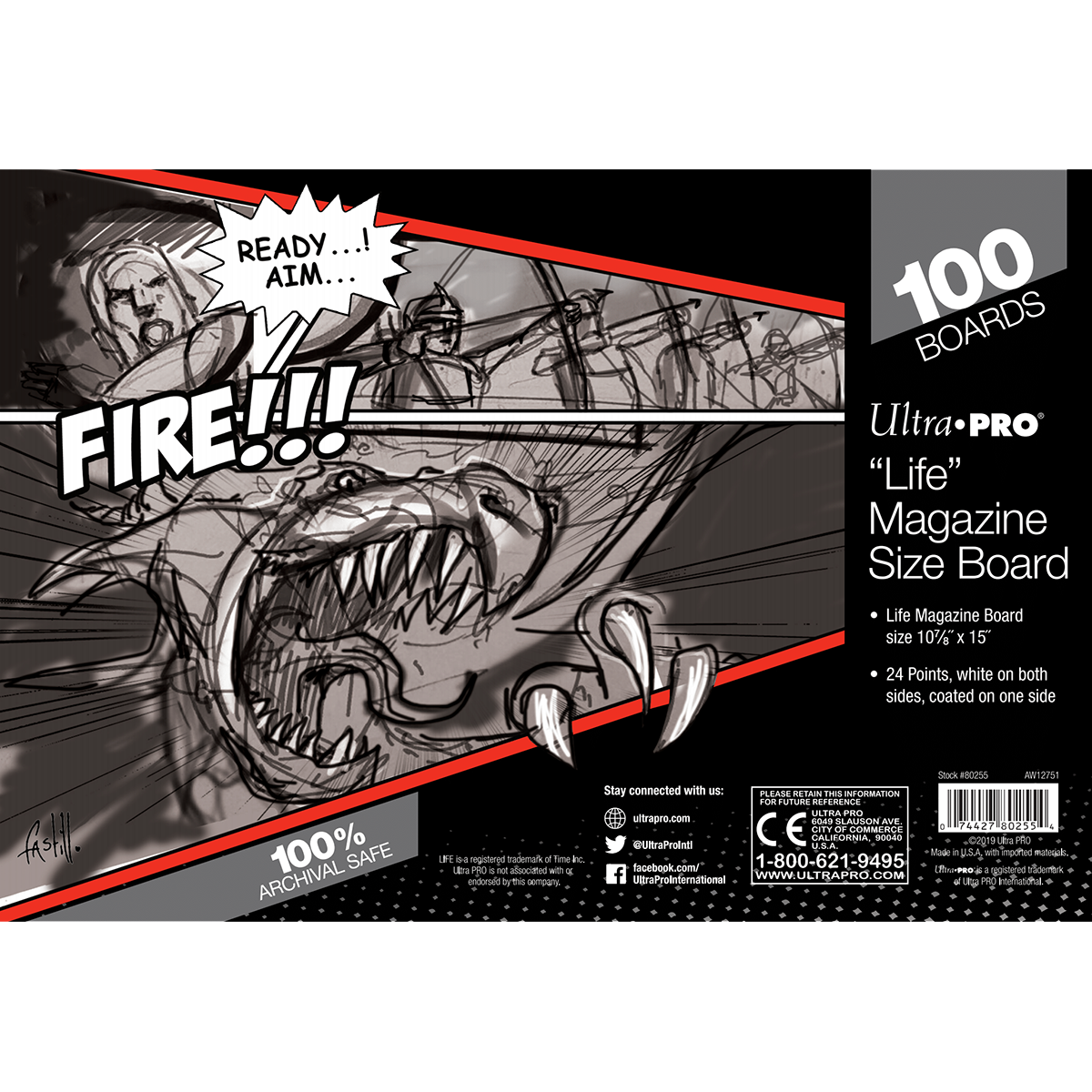 Life Magazine Size Comic Boards (100ct) | Ultra PRO International