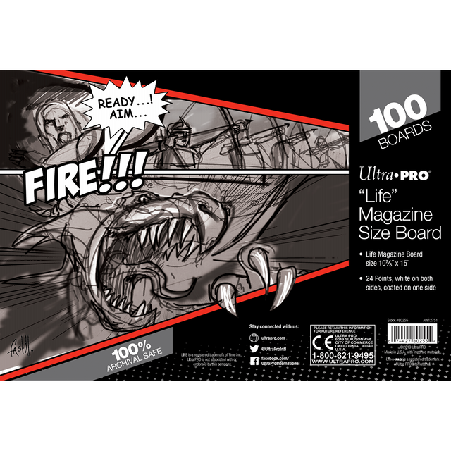 Life Magazine Size Comic Boards (100ct) | Ultra PRO International