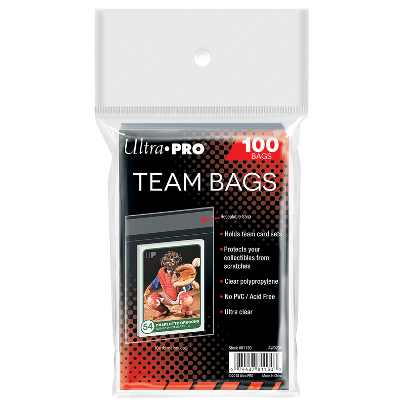Team Bags Resealable Sleeves (100ct) | Ultra PRO International