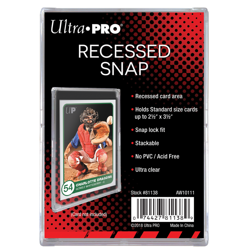 Recessed Snap Card Holder | Ultra PRO International