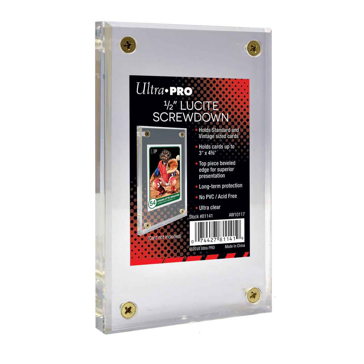thumbnail image 2 of Ultra PRO 32pt Recessed Screwdown Trading Card Holder - Display & Protect Your Valuable Cards 2 of 14