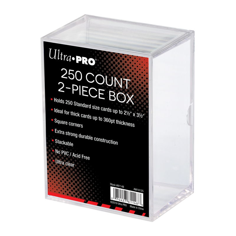 2-Piece Clear 250 Card Storage Box | Ultra PRO International