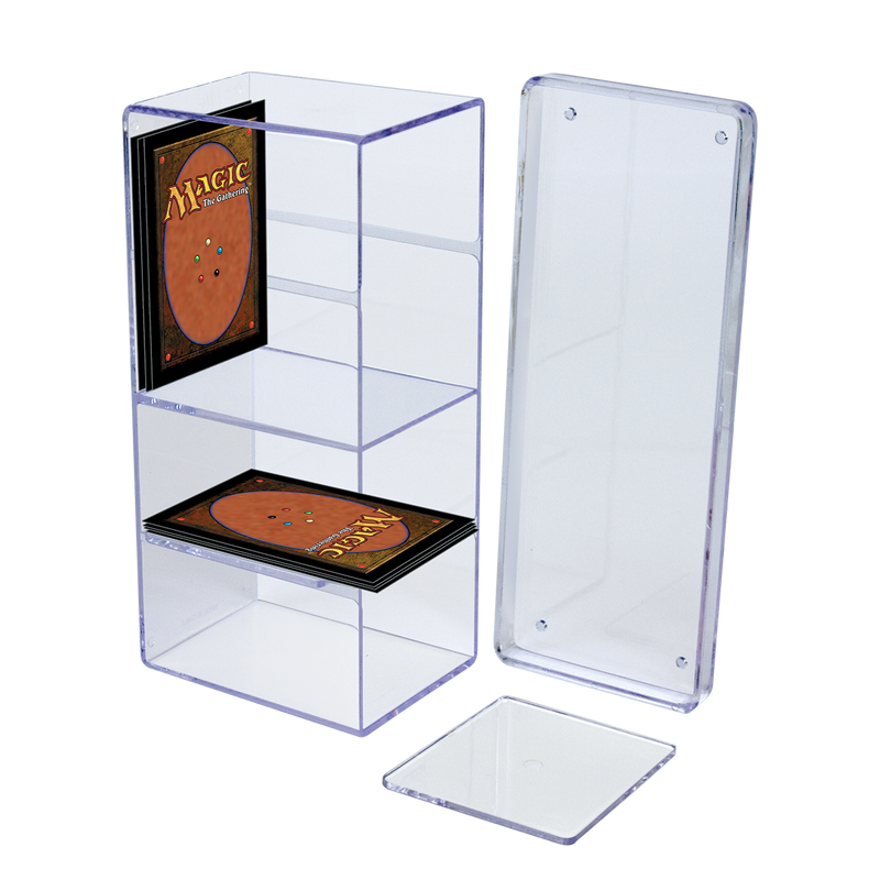 4-Compartment Clear Card Box | Ultra PRO International