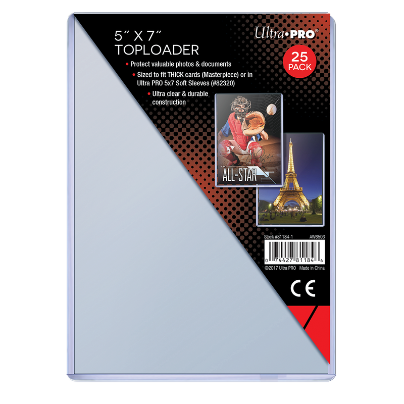 5" x 7" Toploaders (25ct) | Ultra PRO International