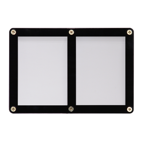 2-Card Black Frame Screwdown Holder | Ultra PRO International