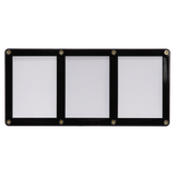 3-Card Black Frame Screwdown Holder | Ultra PRO International