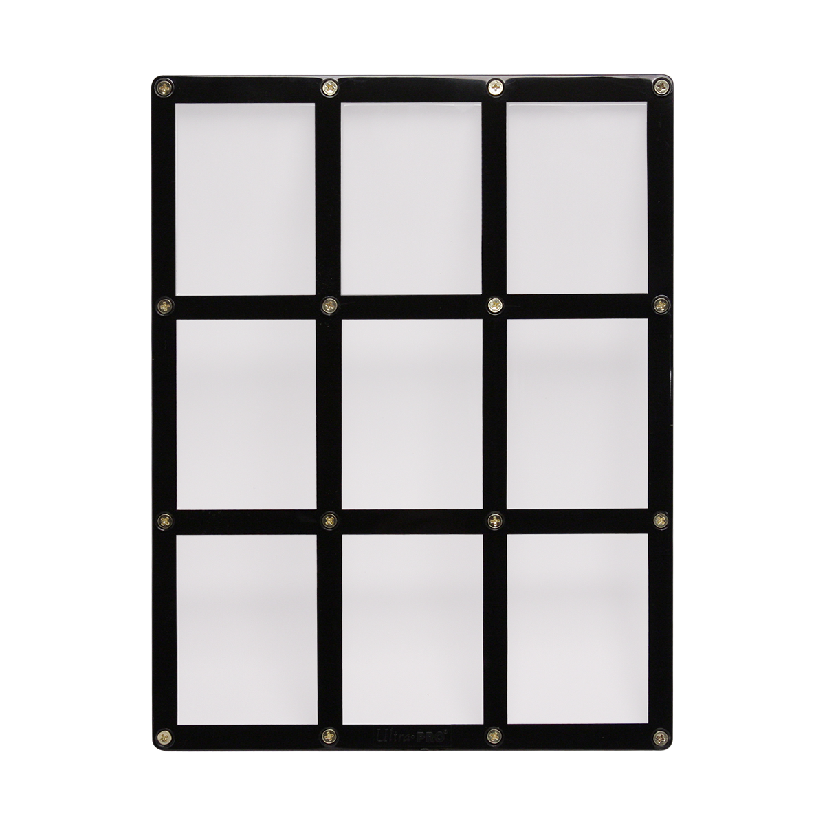 9-Card Black Frame Screwdown Holder | Ultra PRO International