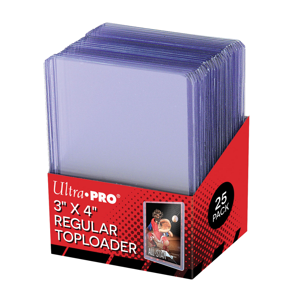 Ultra Pro 100 x Regular Toploader 3 x 4 + 100 Soft Sleeves, Stickerpoint