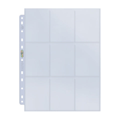 Platinum Series 9-Pocket 11-Hole Punch Pages (10ct) for Standard Size Cards | Ultra PRO International