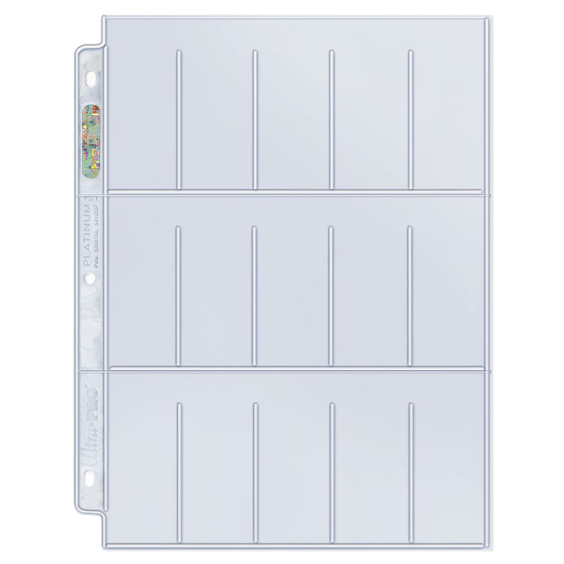 Ultra Pro Platinum Series 9-Pocket Pages - 100 x 9-Pocket Page, Stickerpoint