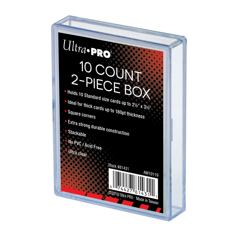 2-Piece Clear 10 Card Storage Box | Ultra PRO International
