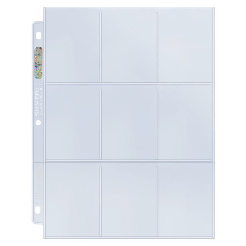 Silver Series 9-Pocket Refill Pages for Standard Size Cards | Ultra PRO International