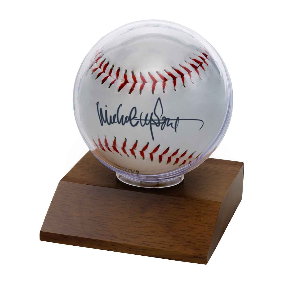 Baseball Dark Wood Base Display Holder | Ultra PRO International