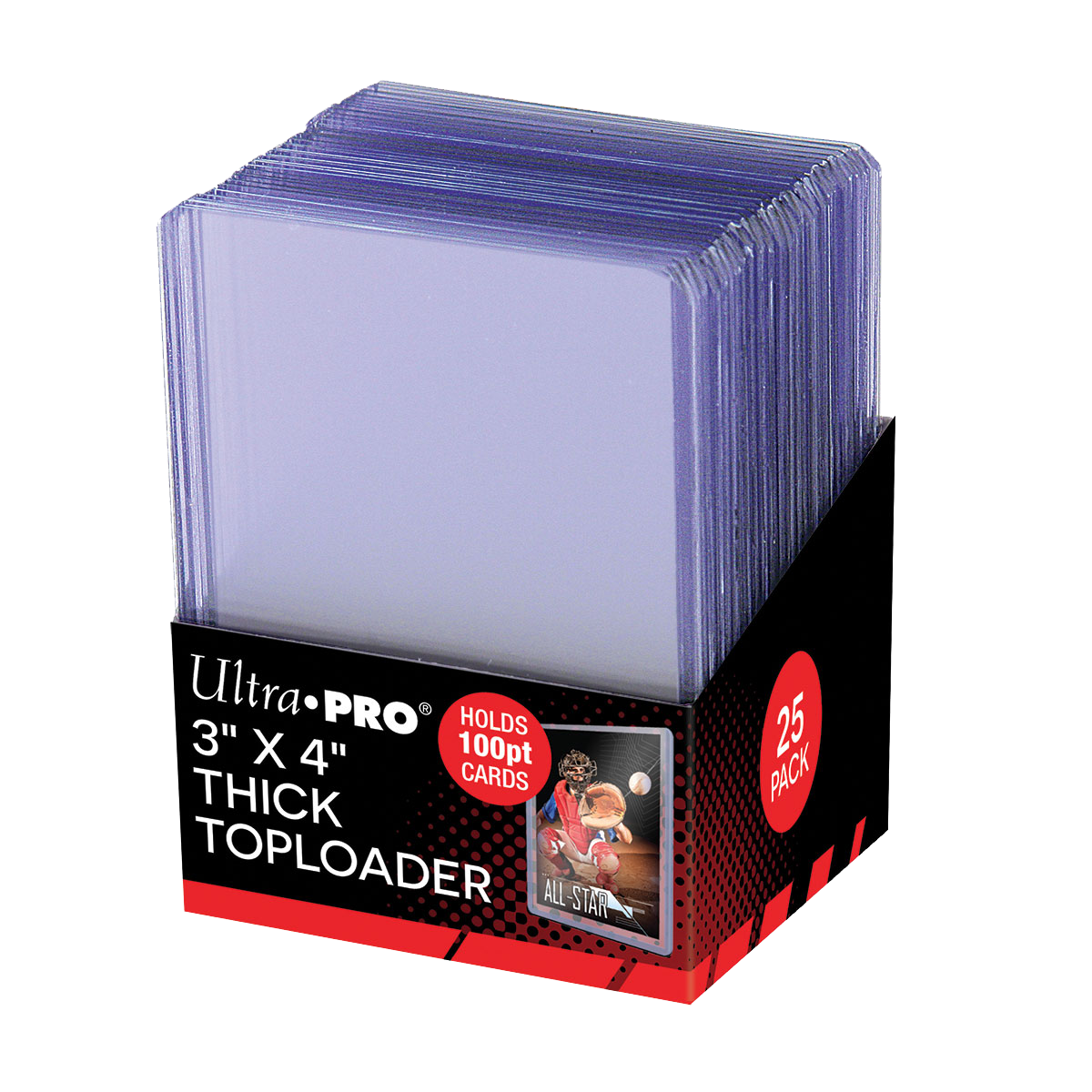 Ultra PRO clear thick 100PT card toploaders
