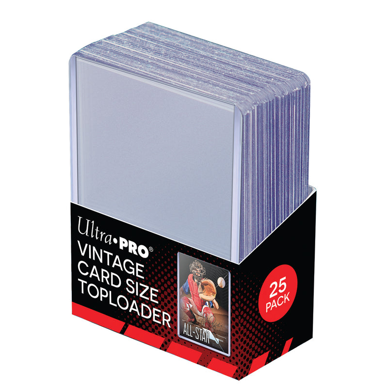 2-5/8" x 3-3/4" Vintage Card Size Toploaders (25ct) | Ultra PRO International