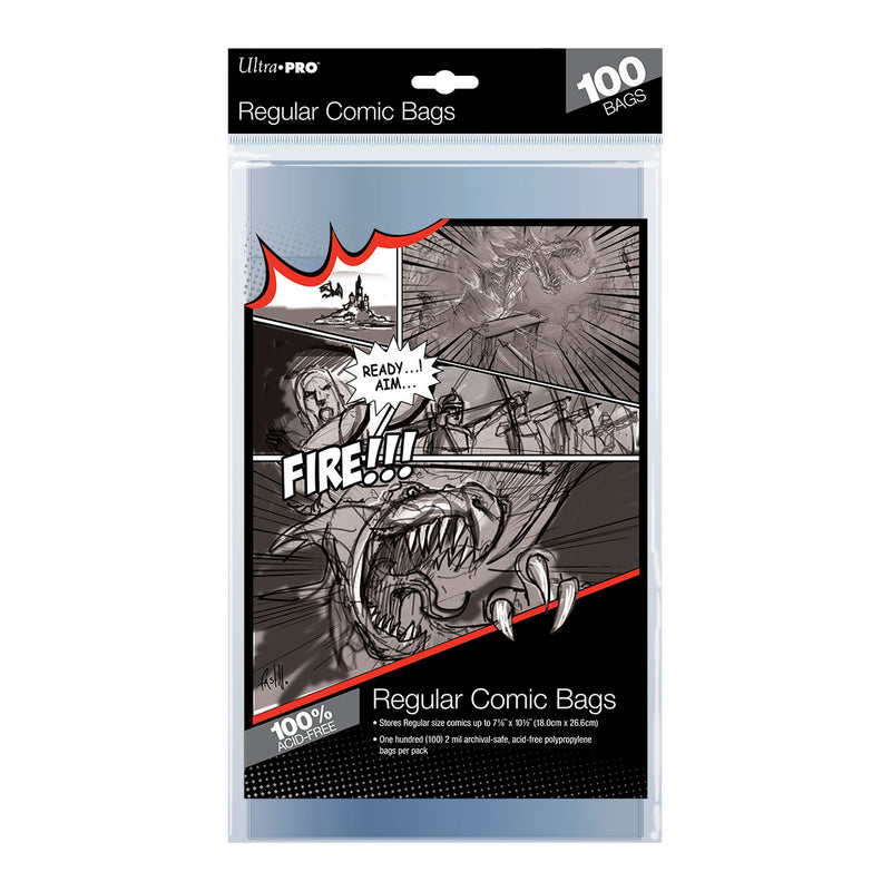 Regular Size Comic Bags (100ct) | Ultra PRO International