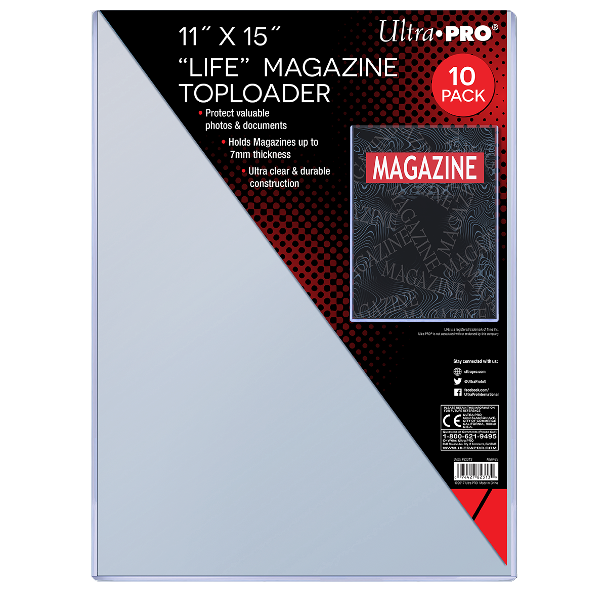 11" x 15" Life Magazine Toploaders (10ct) | Ultra PRO International