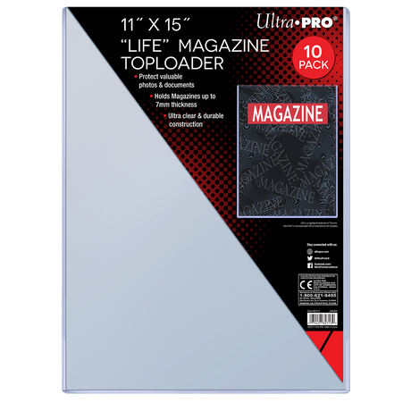 11" x 15" Life Magazine Toploaders (10ct) | Ultra PRO International