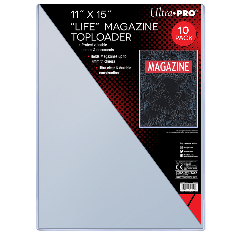 11" x 15" Life Magazine Toploaders (10ct) | Ultra PRO International