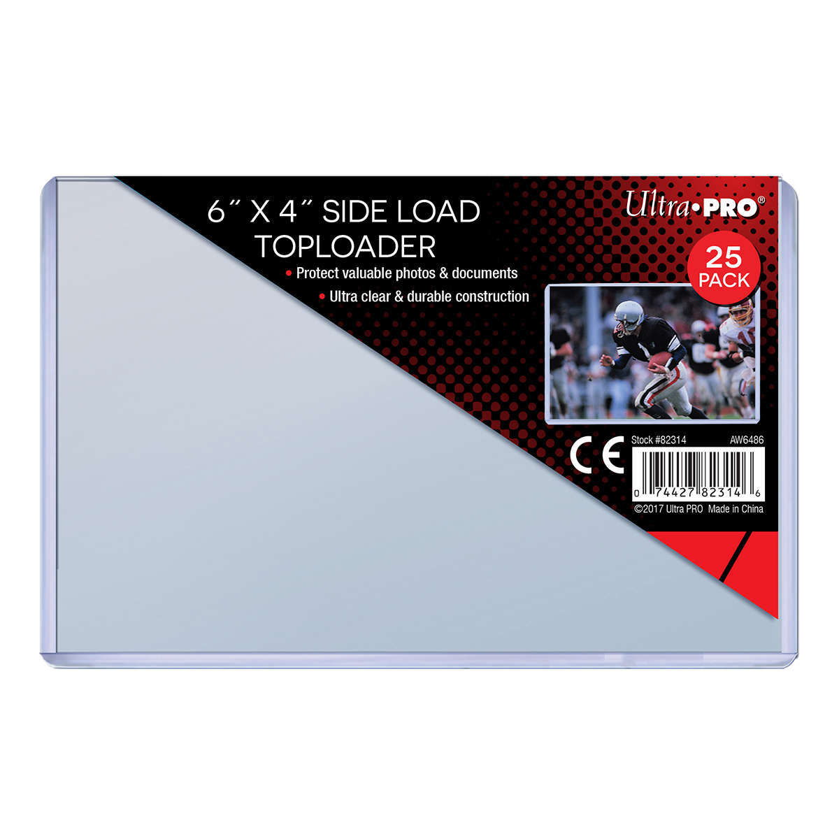 6 X 4 Side Load Toploaders 25ct Ultra PRO International 6-x-4-side-load-toploaders-25ct-ultra-pro-international