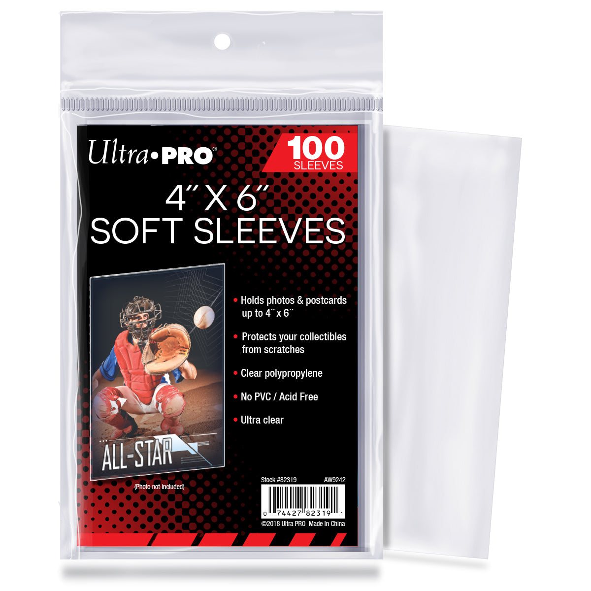 4" x 6" Soft Sleeves (100ct) | Ultra PRO International