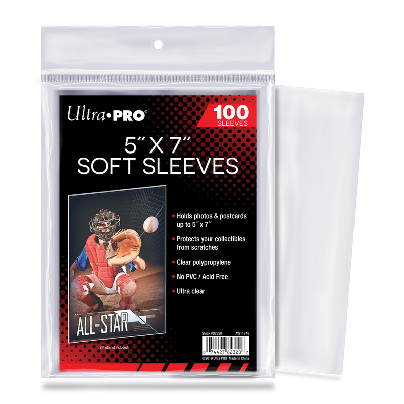 5" x 7" Soft Sleeves (100ct) | Ultra PRO International