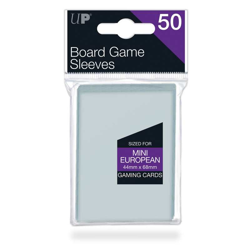 Mini European Board Game Sleeves (50ct) for 44 mm x 68 mm Cards | Ultra PRO International
